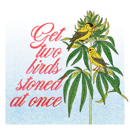 Get Two Birds Stoned At Once Print