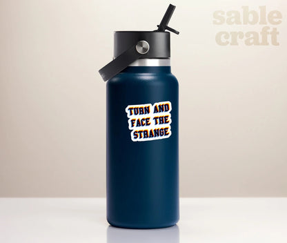 Turn and Face the Strange Vinyl Sticker